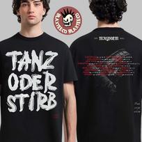 Lady Gaga The Mayhem Ball Tour 2025 2026 Tanz Oder Stirb Šokis arba Mirk Marškinėliai Unisex T-shirt XXXL white