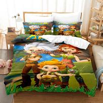 Arthur Et Les Minimoys Bedding Set Single Twin Full Queen King Size Bed Set Aldult Kid Bedroom Duvetcover Sets 2023 Bed Sheet AU Single(140*210cm)3pcs