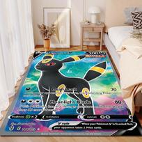 15 dydžių Pokémon Eevee klanas spausdintas kilimas svetainei, miegamajam, vaikų kambariui, namų dekoravimui, zoninis kilimas, sofos, persirengimo kambario kilimėlis 60*90cm