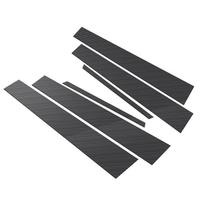 Anglies pluošto lango durų apdailos lipdukas B C statramsčiui BMW 3 serijai F30 2013-2018 black