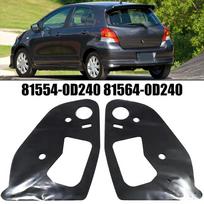 For Toyota Yaris 2008-2012 Auto Rear Taillight Sealing Gasket 81554-0D240 81564-0D240 Black Rubber Car Lights Accessories black