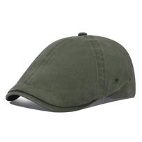 Voboom Vasarinė medvilninė plokščia kepurė Ivy kepurės Vyrams Newsboy Kepurės Moterims Klasikinio dizaino Kvėpuojanti Vienspalvė Laisvalaikio Baretė 57-60cm armijos žalia spalva