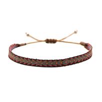 Didmeninė rankomis austas apyrankė Kolumbijos audinio pintas riešo dirželis Apyrankės moterims vyrams Dovana Hippie Boho Draugystės papuošalai brown