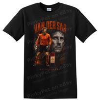 Edwin van der Sar Netherlands Soccer T Shirt Legend Goalkeeper Tee L brown