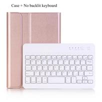 Klaviatūros dėklas, skirtas Samsung Galaxy Tab A SM-T580 SM-T585 10.1 colio, su foniniu apšvietimu, nuimama klaviatūra, dangteliai, skirti Galaxy T587 Funda Korean white
