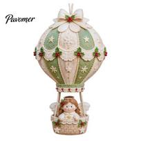 Cute Christmas Sewing Patterns DIY Hot Air Balloon Hanging Ornament Kit, 3D Handmade Fabric Craft Santa Claus Elf Puppy Calf Shapes Project H