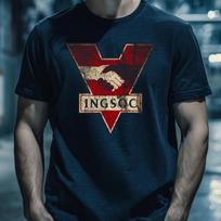 INGSOC T-Shirt • George Orwell 1984 Tee • Dystopian Propaganda Art • Retro Gift T-Shirt 4XL black