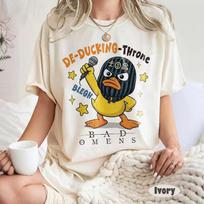 Bad Omens Noah Sebastian Duck T shirt, Do You Feel Love Tour Merch Summer Men's and Women's T shirt Top S beige