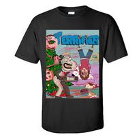 Art The Clown T Shirt Terrifier X Family Guy Shirt Tee Original Signed Art S-3XL Unisex T-Shirt S gray