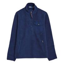 Polo Ralph Lauren Ss23 Solid Color Zip Collar Long Sleeve Sweatshirt Men sweatshirt Blue 710858520-005 XL blue