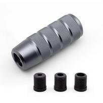 95MM Universalus Ne Pavarų Rankenėlė Mechaninei Pavarų Dėžei Aliuminio Lydinio Lenktyninio Automobilio er Svirties Rankenėlė Su 3 Sriegiais Adapteriais One Size gray