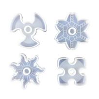 Silicone Fidgets Spinner Mould For Adults And Kids To Make Unique Handmade Toys white