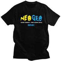 Individualūs Retro Arkadinių Žaidimų Neo Geo Snk Marškinėliai Vyrams Grynos Medvilnės T-shirt Madingi T-shirt M black