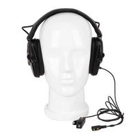 Išmanusis triukšmą slopinantis racijos ausinė su viršuje montuojamu tvirtu lankeliu, skirta lenktynėms, aviacijai ir dviračių sportui. Smart Noise Cancelling Aviation Headset M black