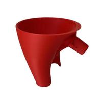 Miltų piltuvėlio priedas KitchenAid stacionariam maišytuvui 5qt dubuo Lengvai pilstomas stacionaraus maišytuvo piltuvėlis sausiems skystiems ingredientams kepimo įrankiai be netvarkos 1pc raudona