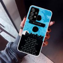 Ed Sheeran Lyrics Pictures Diy Phone Case For Samsung Galaxy A17 A57 A37 A16 A26 A36 A56 A15 A25 A35 A55 A14 A13 A54 A53 A34 A24 Samsung A25 blue