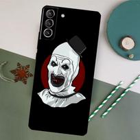 Terrifier dėklas telefonui Samsung Galaxy S26 S25 Ultra S20 S21 S22 S23 S24 S10 Plus S25 FE Galinis dangtelis Galaxy S23 FE black