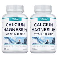 Magnesium, Calcium, Zinc, and Vitamin D Complex Nutritional Capsules: Minerals, Muscle Support, Strong Bones, Suitable for Adults 120*2