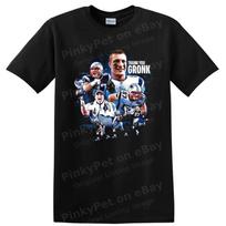Rob Gronkowski T Shirt New England Patriots Football Legend Collage Tee S gray