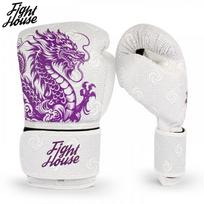 Professional PU Boxing Gloves Men Women Training MMA Muay Thai Sparring 10oz 12oz 14oz 16oz White Purple Gold Blue Black 16 oz white