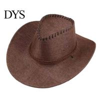 Hiking Hat for Women Western Cowboy with Windbreak Rope Men, Wide Brim Linen Sun Fashionable Outdoor Cap Travel, Halloween Cosplay Costume, Breathable smėlis