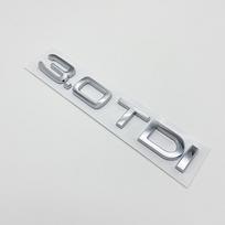 Automobilio 3D ABS 2.0 3.0 TDI bagažinės raidės Logotipas Darbinio tūrio ženklelis Emblema Lipdukai Audi A1 A3 A4 A5 A6 A7 A8 Q2 Q3 Q5 Q7 gray