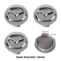52/56/60mm Automobilio ratlankių centrinės apdailos emblemos dangteliai, skirti Mazda Atenza MX3 CX3 CX5 2 3 6 323 626 RX8 RX7 Protege Axela Speed