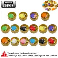 Mielų koldūnų raktų pakabukų rinkinys 3D bandelės formos kietas korpusas Fidget raktų pakabukas su varpeliu Spalvingas krepšio pakabukas Šventės Gimtadienio dovana beige