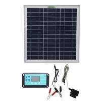 50w MPPT Solar Panel Monocrystalline Silicon ABS Solar Battery Charger with OBD Car Charger black