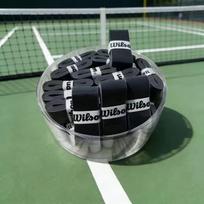 30 vnt./daug Wilson raketės rankena, lipni badmintono teniso raketės rankenos guminė mova, neslystanti teniso rankena, badmintono rankena juoda