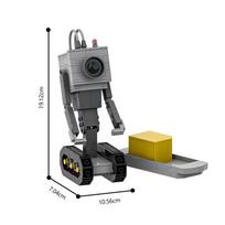 MOC Riko Sviesto Roboto Modelis Statybiniai Blokiniai Animacinis Figūrėlė Virtuvės Maisto Gaminimo Veiksmo Robotas Plytos „Pasidaryk Pats“ Dizainas Žaislas Dovana PDF Instructions gray