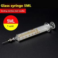 Aukštos kokybės 2ml 5ml 10ml stiklinė švirkštas Mobiliojo telefono taisymo specialus litavimo aliejus Litavimo konteineris Švirkštas Metalinis adatos švirkštas gray