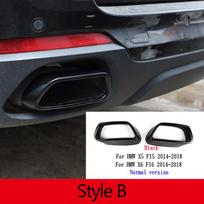 Nerūdijančio plieno Automobilio stiliaus Galinio duslintuvo Išmetimo vamzdžio Išėjimo Dangtelio Apdaila BMW X5 F15 X6 F16 2014-2018 Išorės Aksesuarams gray