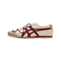 Onitsuka Tiger Mexico 66 Viny Minimalistiniai Universalūs Kasdieniam Nešiojimui Suvarstomi Gyvenimo Būdo Laisvalaikio Batai Unisex Kedai Smėlio Spalvos Raudoni 1183C577-201 42 brown