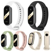 For Xiaomi Smart Band 10 / 9 / 8 5 Pack xDfind Metal Buckle Solid Color Silicone Watch Band EDA008850201 gray