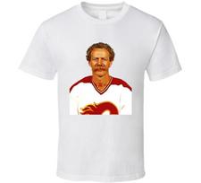 Lanny Mcdonald Calgary Hockey Fan T Shirt M white