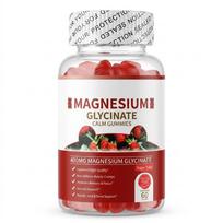 Magnesium Glycinate Gummies 400mg with D3, B6 & CoQ10 – Sleep & Muscle Support (60ct) 1pack