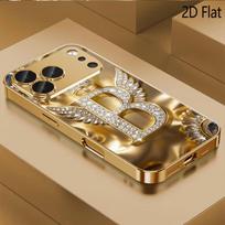 crown print Patterned tempered glass design for iPhone16 17 Pro Max 15 14 13 12 11 ProMax Phone Case Camera Cover Shockproof H iPhone 6 beige