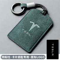 1Pcs For Tesla Tesla model3Y card keychain modelx/s Remote Control Ya Key bag turning fur gray