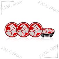 4Pcs 56/60mm Emblem Car Wheel Center Hub Cap Rim Cover Sticker For Holden NFJNXCF4 Captiva HSV VE VT VX VU Commodor Colorado white