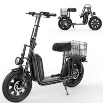 iScooter F7 Sulankstomas elektrinis paspirtukas Didžiausia apkrova 150 kg 1000 W variklis 45 km/h 48 V 10,4 Ah ličio baterija su programėlės valdymu juoda