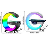 LED laikrodis su belaidžio įkrovimo funkcija - 2 vnt. (balta + juoda)