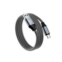 Magnetinis įkrovimo laidas - Juoda / USB-A - USB-C / 1 metras