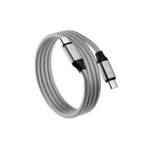 Magnetinis įkrovimo laidas - Sidabrinė / USB-C - USB-C / 1 metras