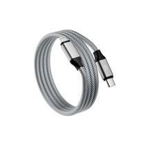 Magnetinis įkrovimo laidas - Sidabrinė / USB-C - Lightning (Iphone modeliams iki 14) / 1 metras