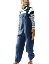 Šiltas kombinezonas moterims - Tamsiai mėlyna / XL