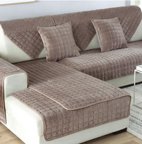 Sofos ir pagalvių užvalkalai - 110 cm x 210 cm (sofa) / Šviesiai ruda