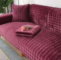 Sofos ir pagalvių užvalkalai - 110 cm x 210 cm (sofa) / Alyvinė