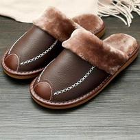 Šiltos šlepetės vyrams - Ruda / 40-41