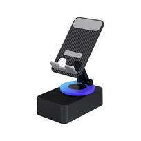 Mobiliojo telefono laikiklis su Bluetooth garsiakalbiu - Juoda
